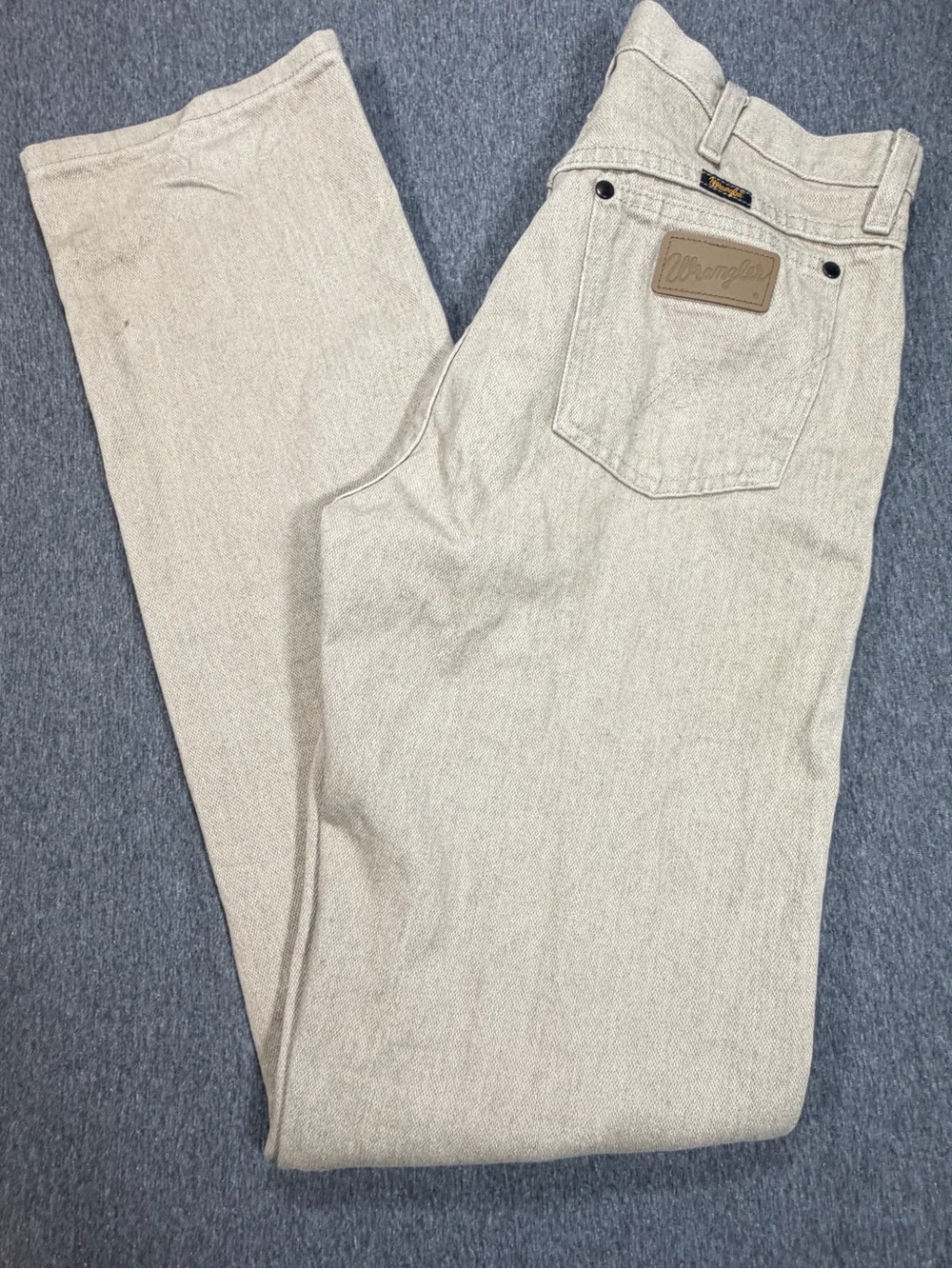 Wrangler Cowboy Cut Jeans Pants Mens 30x36 Tan Classic Fit Straight Leg Work